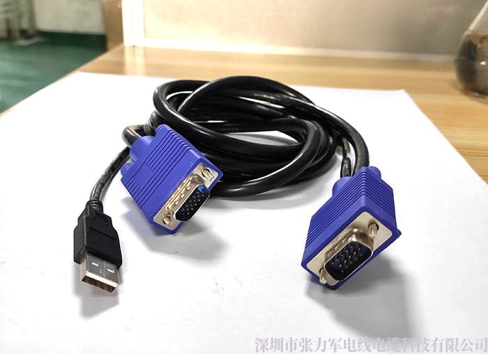 顯示器線(xiàn)VGA+usb